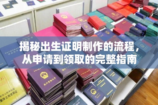 惠山揭秘出生证明制作的流程，从申请到领取的完整指南