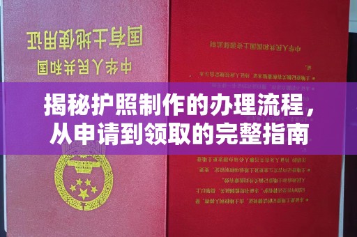 郾城揭秘护照制作的办理流程，从申请到领取的完整指南