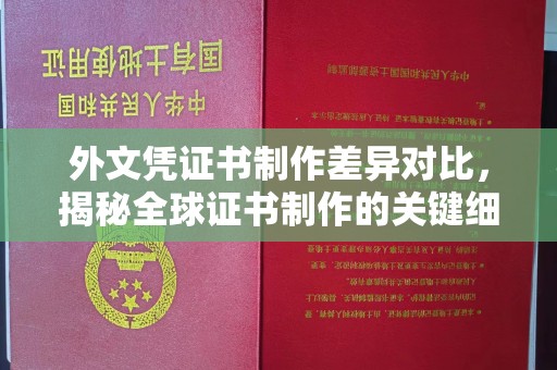 彰化外文凭证书制作差异对比，揭秘全球证书制作的关键细节